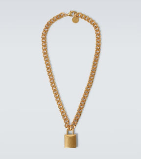 Padlock chain necklace