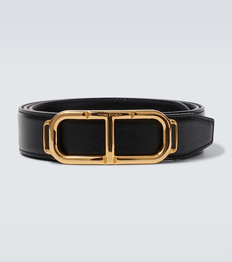 Stadium T leather belt