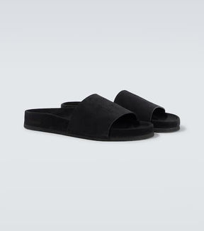 Harris suede slides