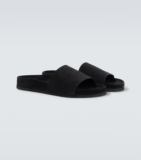 Harris suede slides