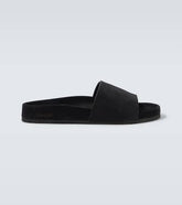 Harris suede slides
