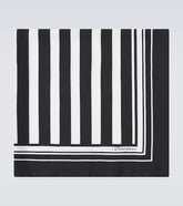 Striped silk scarf