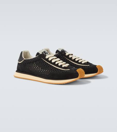 DG Cushion suede-trimmed sneakers