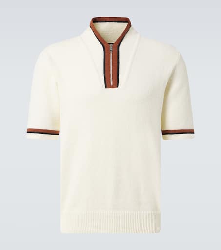 Cotton-blend polo shirt