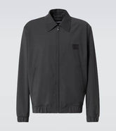 Wool-blend blouson