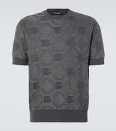 DG jacquard silk top