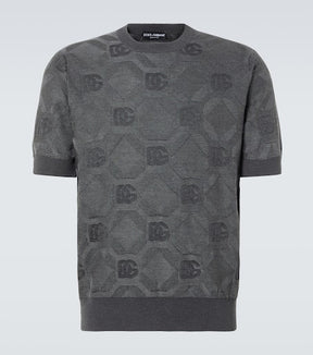 DG jacquard silk top