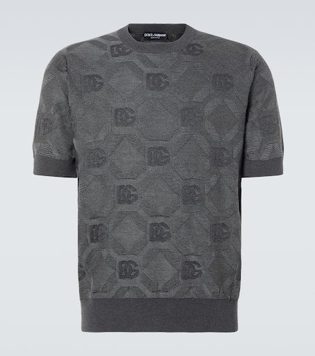 DG jacquard silk top