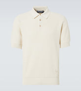 DG knitted cotton polo shirt