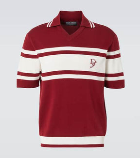 Silk and cotton polo shirt