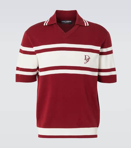 Silk and cotton polo shirt
