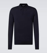 Silk polo shirt