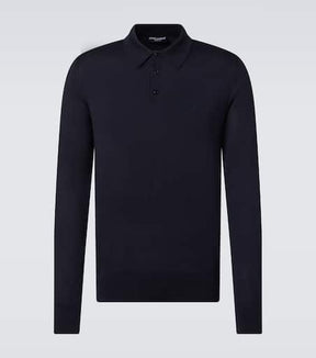 Silk polo shirt