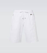 Cotton gabardine Bermuda shorts