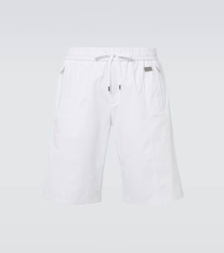 Cotton gabardine Bermuda shorts