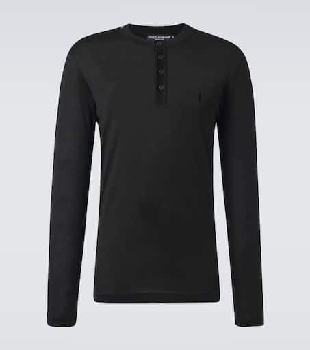 Silk Henley shirt