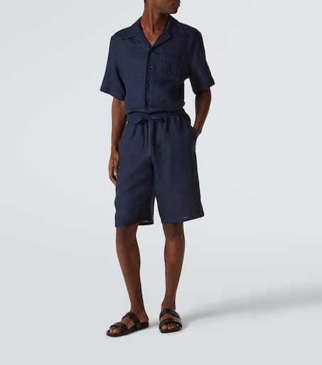 Linen Bermuda shorts