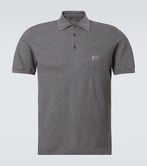 Cotton piqué polo shirt