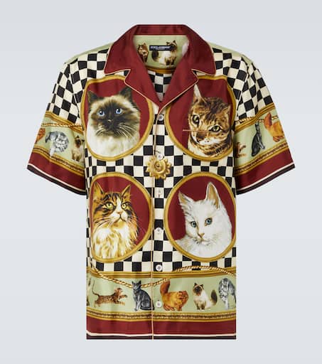 Silk twill shirt