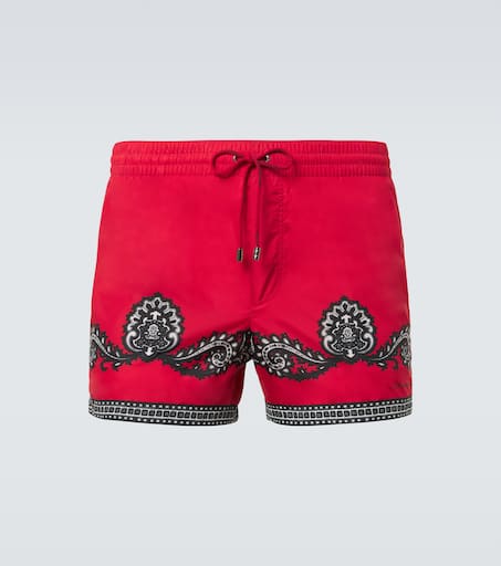 Printed swim trunks