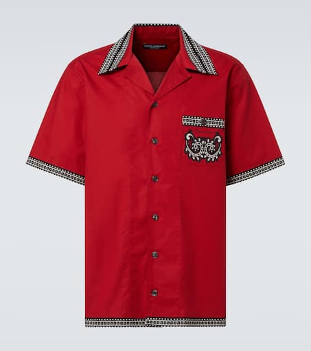 Bandana cotton bowling shirt