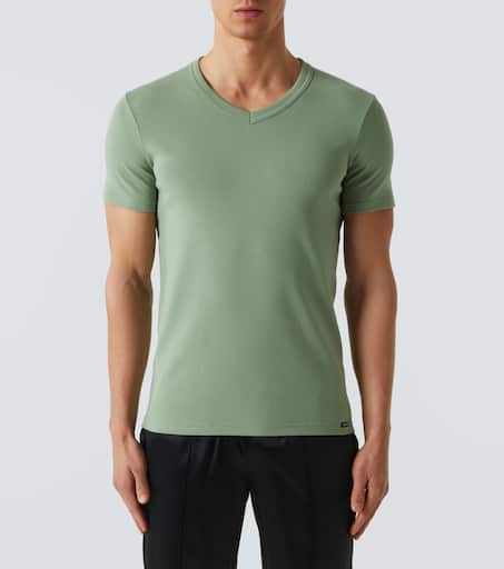 Cotton-blend T-shirt