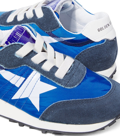 Marathon suede-trimmed sneakers