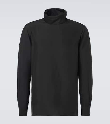 Silk turtleneck sweater