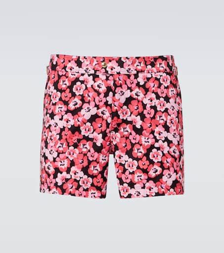 Floral swim trunks