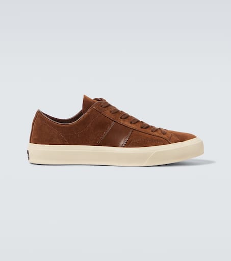 Cambridge logo suede sneakers