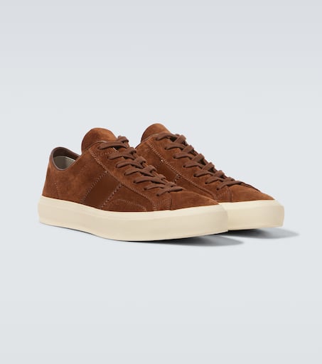Cambridge logo suede sneakers