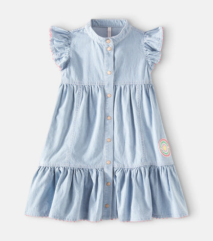 Wylie striped denim dress