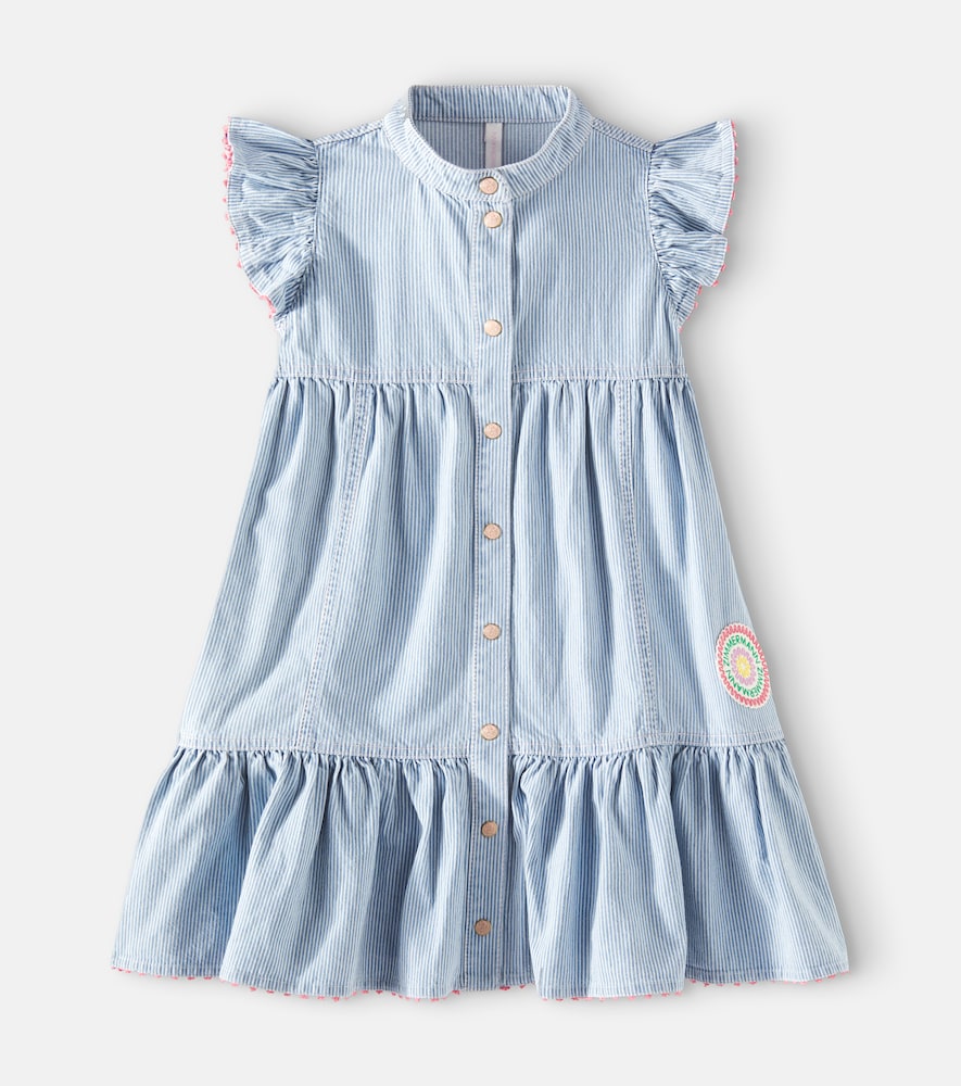 Wylie striped denim dress