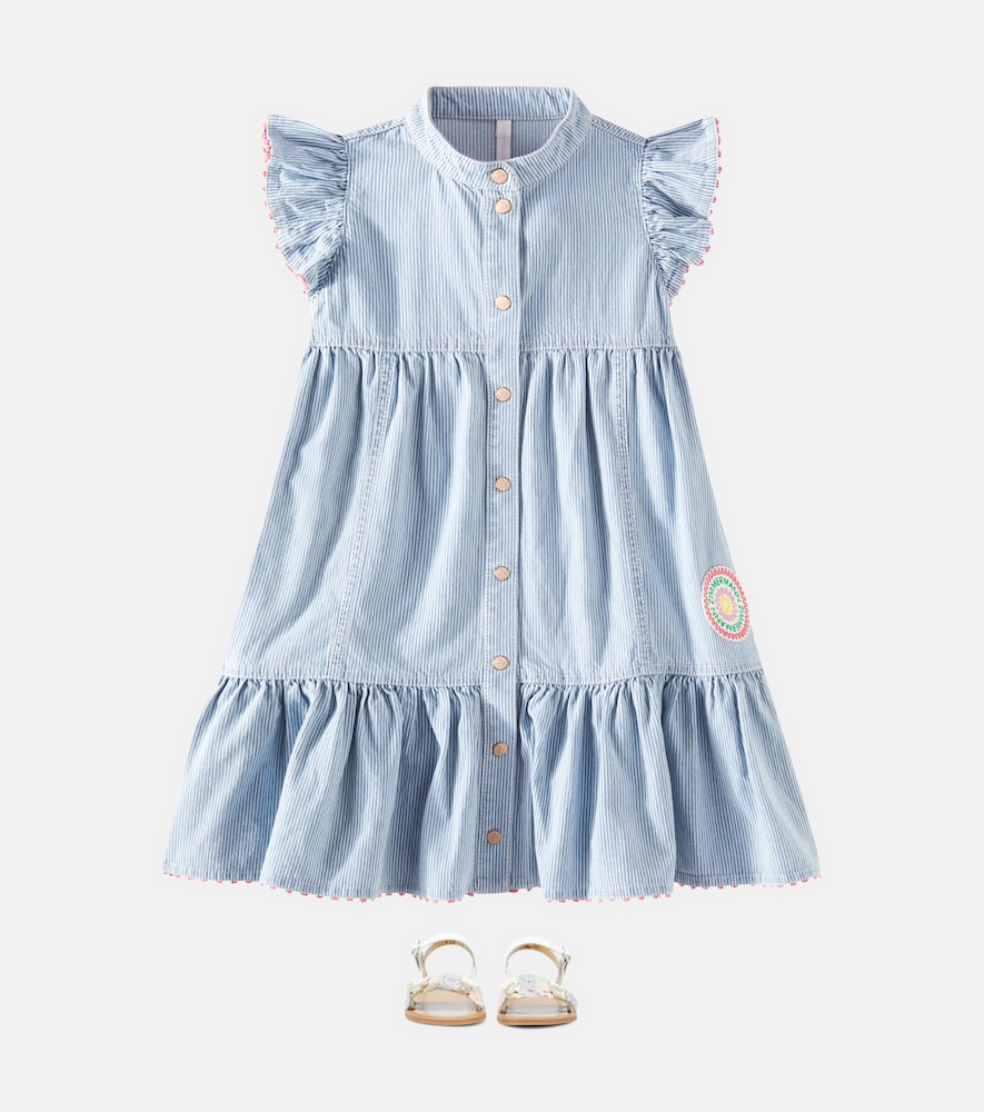 Wylie striped denim dress