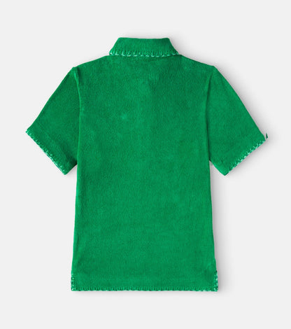 Everley cotton-blend terry dress