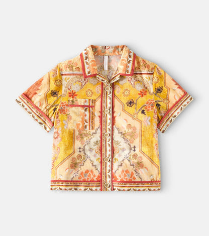 Wylie Pocket printed cotton shirt