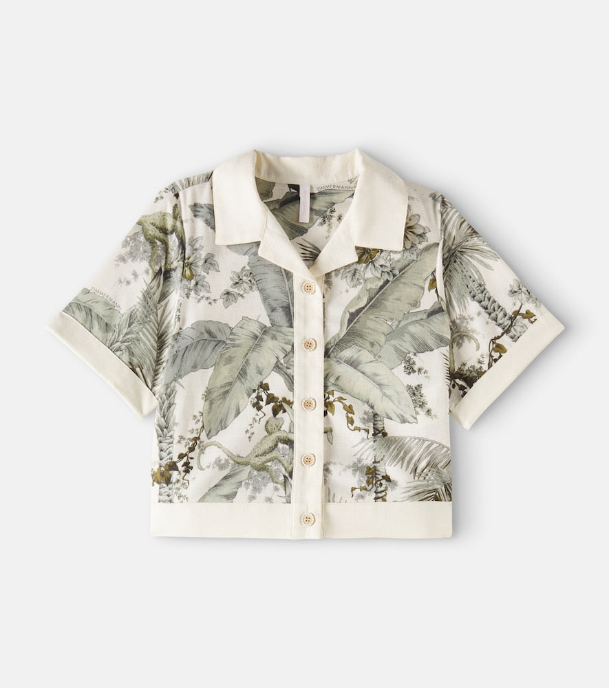Wylie floral cotton shirt