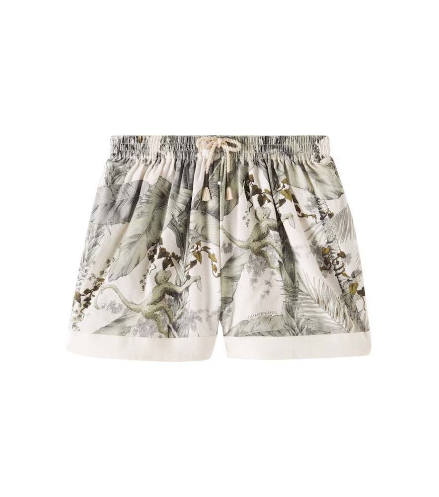 Wylie floral cotton shorts