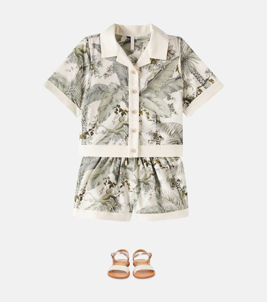 Wylie floral cotton shorts