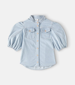 Wylie Utility striped denim top