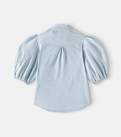 Wylie Utility striped denim top