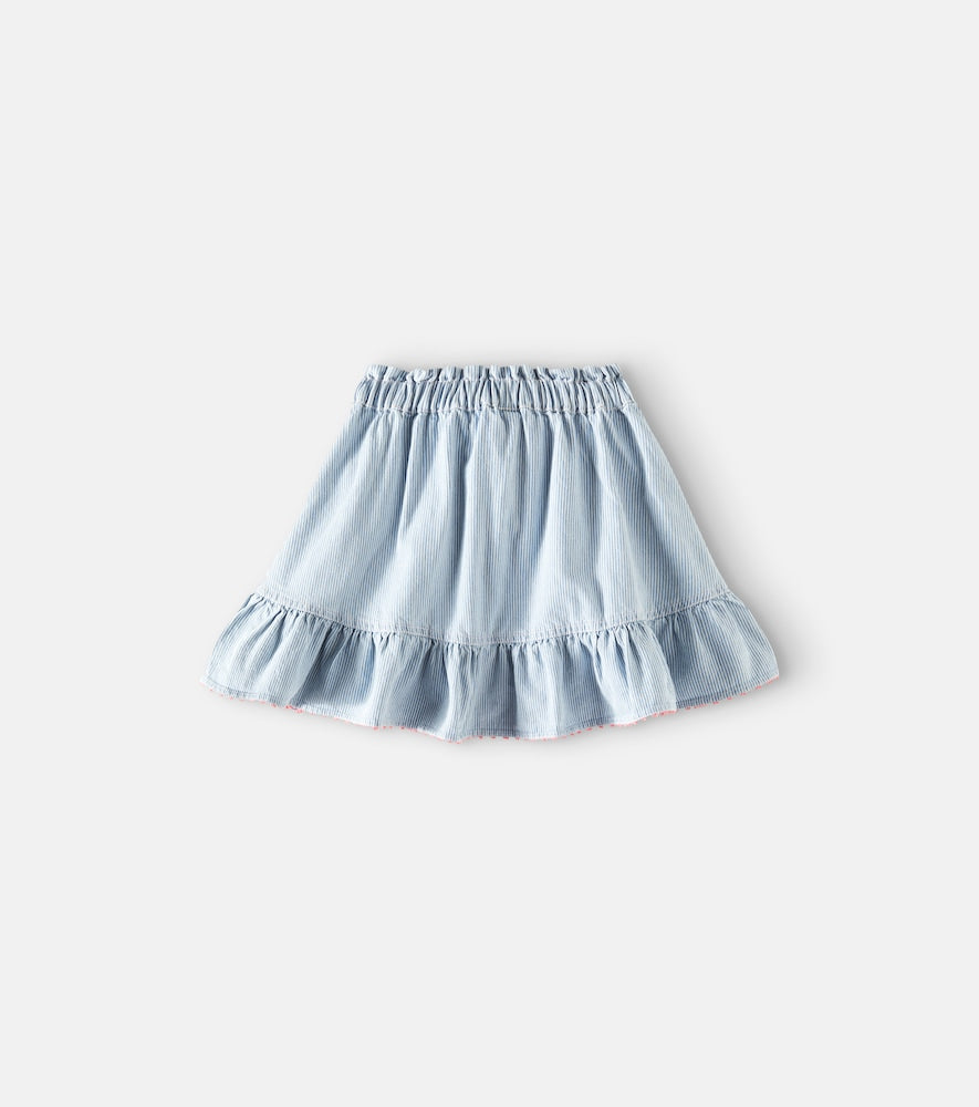 Wylie striped denim skirt