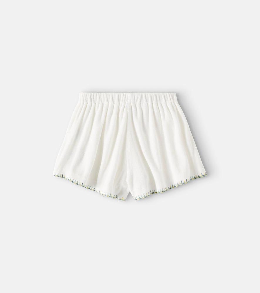 Tallow cotton-blend terry shorts