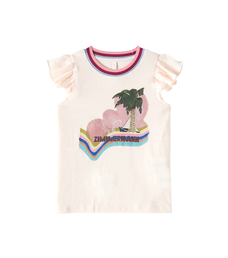 Everley linen and cotton T-shirt