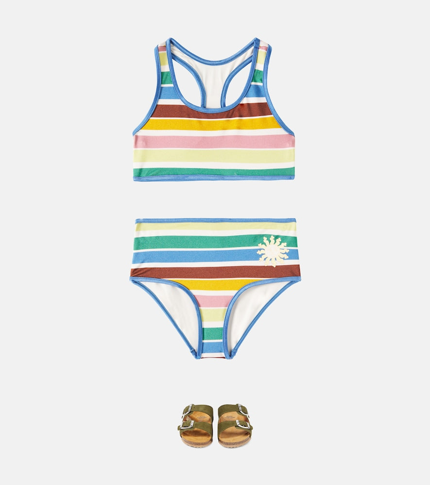 Everley striped racerback swimsuit