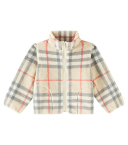 Burberry Check jacquard fleece jacket