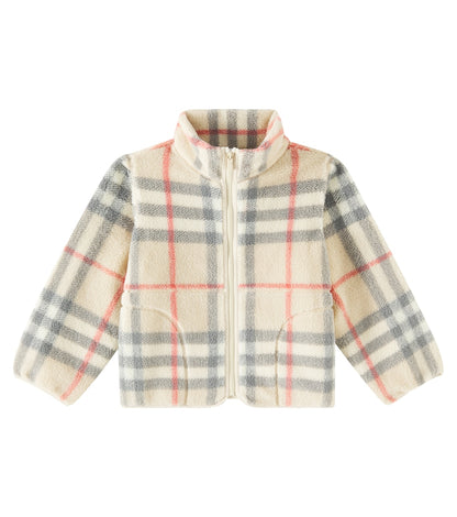 Burberry Check jacquard fleece jacket