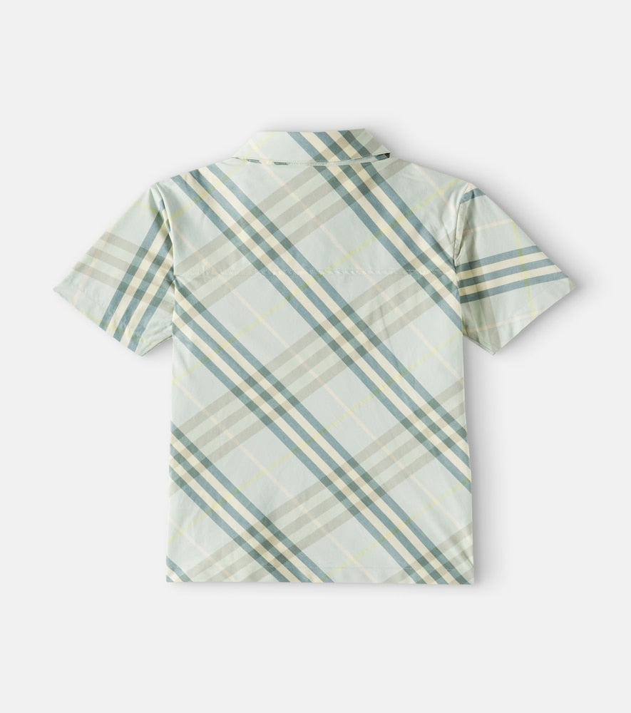 Burberry Check cotton polo shirt