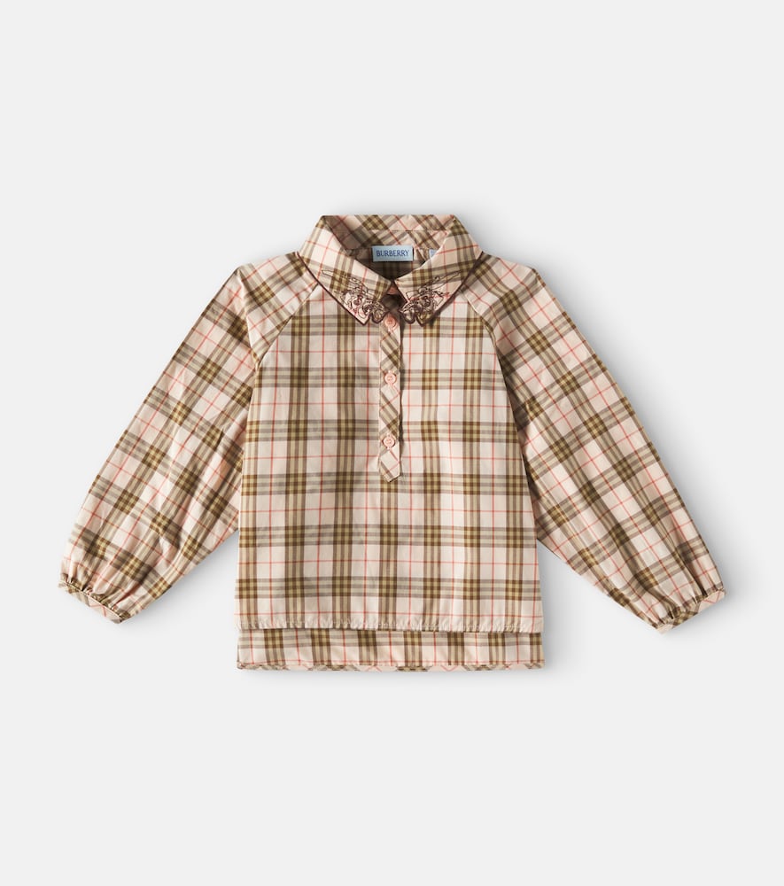 Burberry Check cotton blouse
