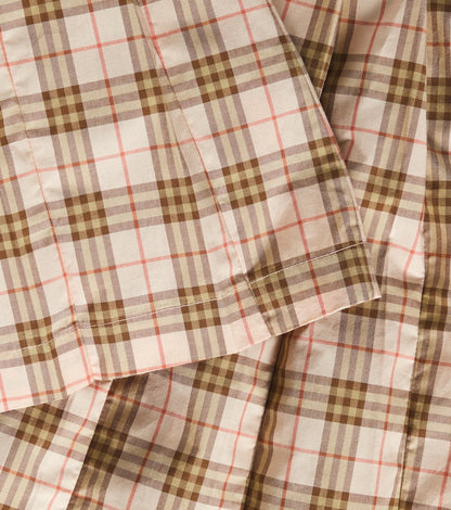Burberry Check pleated cotton Bermuda pants